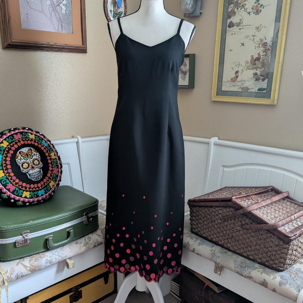 Y2k2000s harolds embroidered polka dot